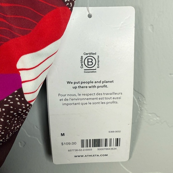 NWT Athleta Hermosa One Piece Swimsuit Hero Bloom Decadent Chocolate Medium - Picture 5 of 11